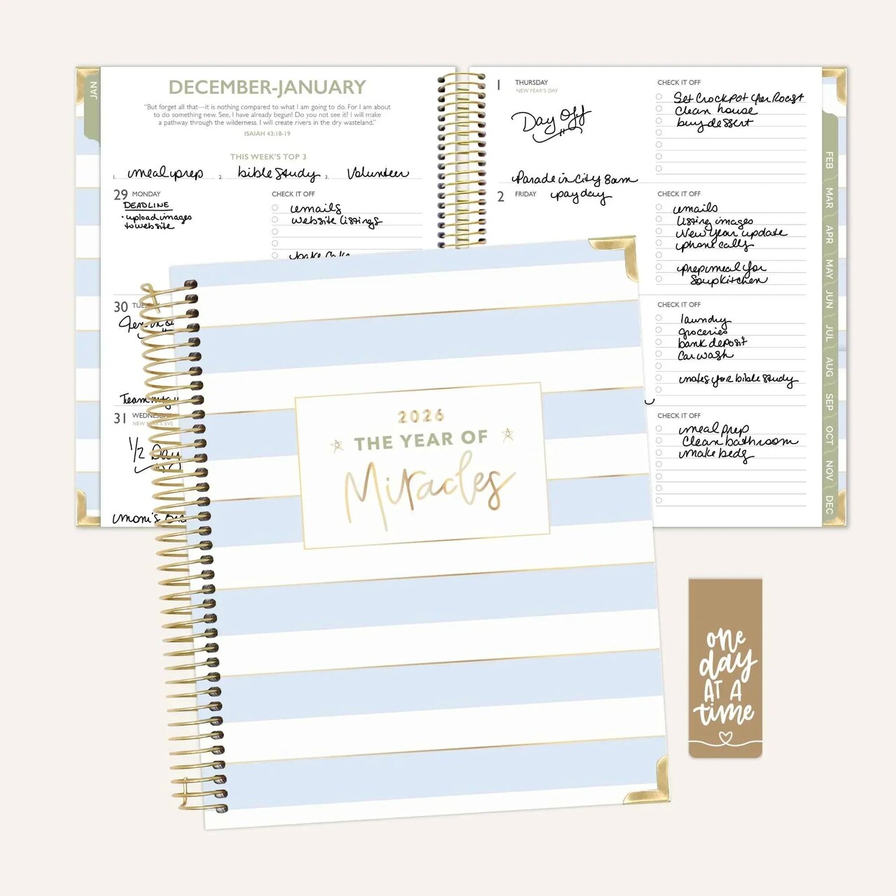 bloom daily planners 2026 bloom x Cleerely Stated Planner, 7.5" x 9", Year of Miracles